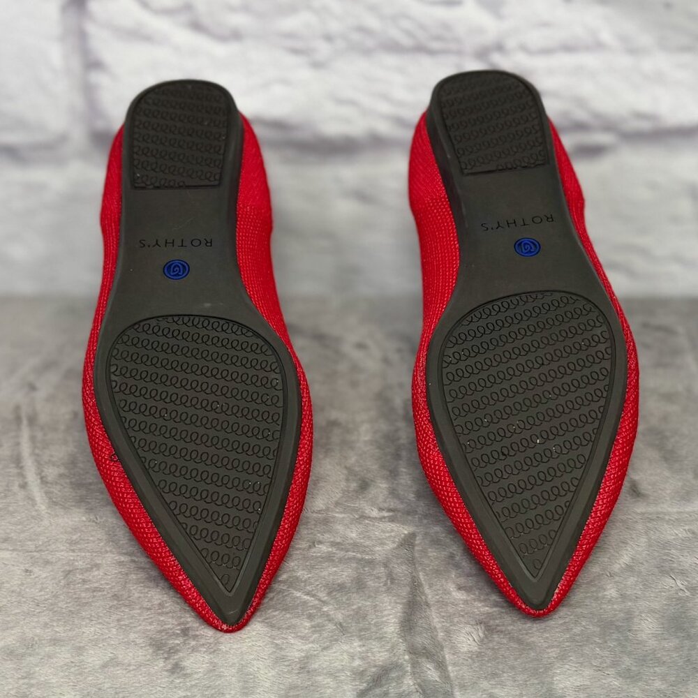 Rothy's The Point in Chili Red Flats - Picture 5 of 6